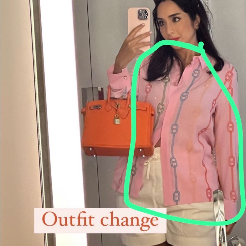 Hermes style blouse